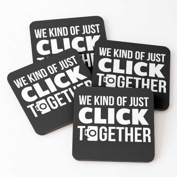Item preview, We Kind of Just Click Together Funny Camera Photography designed and sold by jcorres.