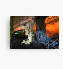 Sung Sot (Surprise) Cave in Ha Long Bay, Vietnam Canvas Print