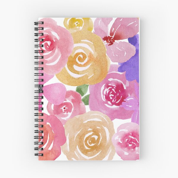 Item preview, Multicolor pastel  artsy botanical flower pattern designed and sold by nerobi.