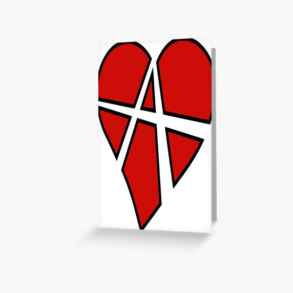 Anarchy Heart Greeting Card