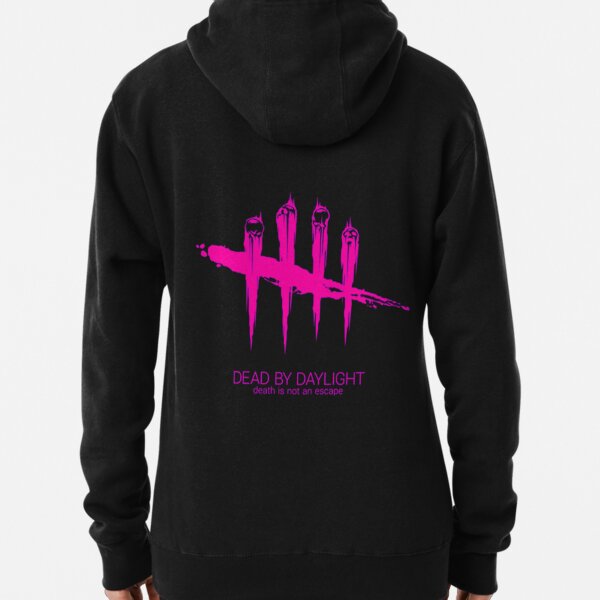Logotipo de Dead By Daylight x rosa fuerte Sudadera con capucha