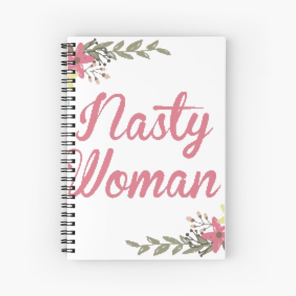 Nasty Woman - Cross Stitch Spiral Notebook