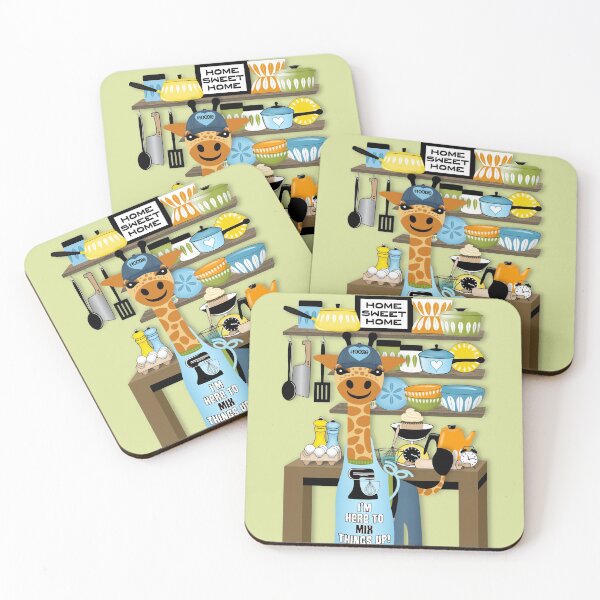Item preview, Cute Giraffe Foodie Baking in the Kitchen designed and sold by Elsy's Art.