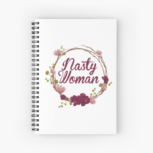 Nasty Woman - Cross Stitch Circle Spiral Notebook