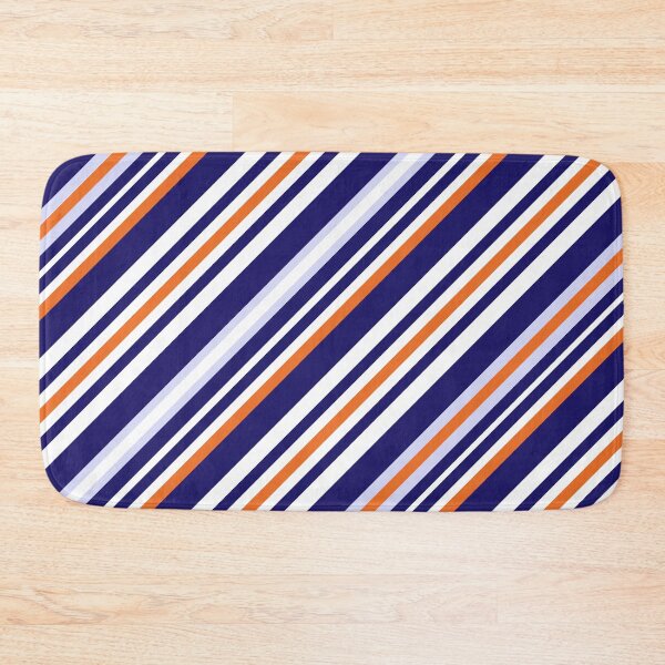 Item preview, Orange and Navy Slash Stripe designed and sold by Moyanana.