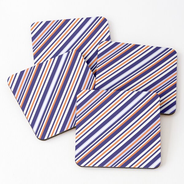 Item preview, Orange and Navy Slash Stripe designed and sold by Moyanana.
