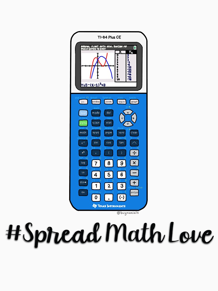 "Trifecta Calculator Spread Math Love" Tshirt by buynomials Redbubble