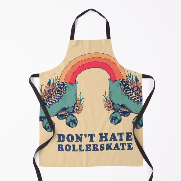 Item preview, Don't Hate Rollerskate - Retro 70s Illustration - Color Variation 1 designed and sold by chrystakay.
