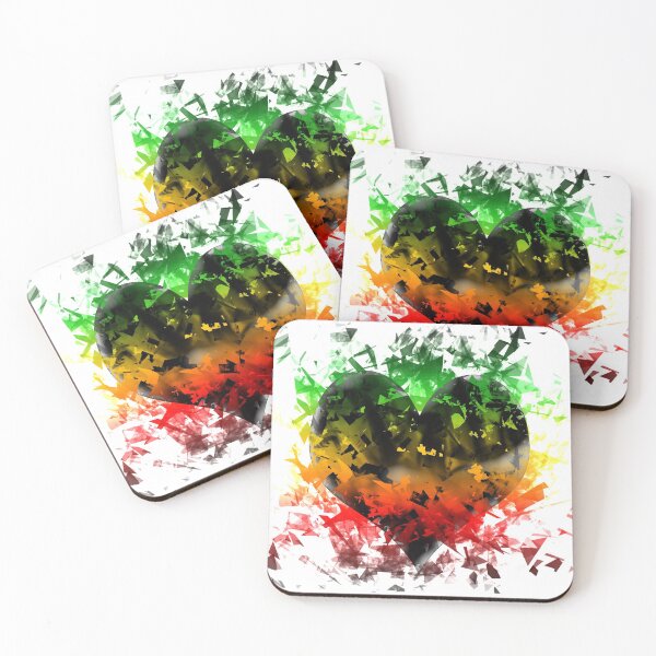 Item preview, Rasta colored Heart designed and sold by Wildcat4ever.