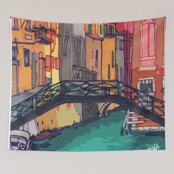 Artikelvorschau, Eine Postkarte von #SomewhereNotHere - Venedig entworfen und verkauft von lettrebag.