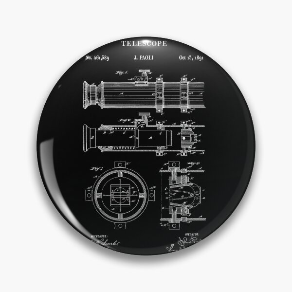 Item preview, Nautical Telescope Invention 1891 Patent Drawing designed and sold by MadebyDesign.