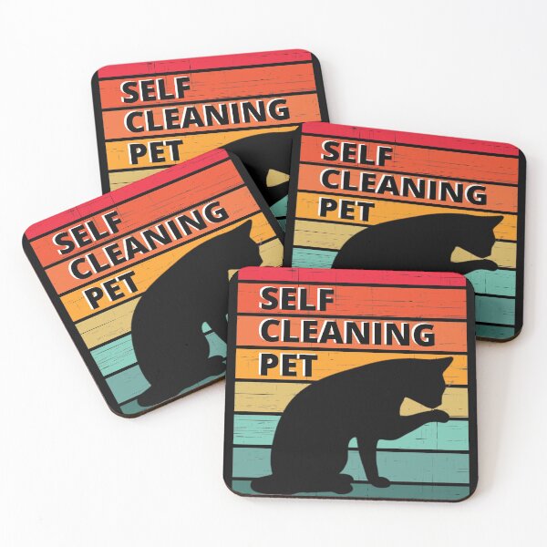 Item preview, Self Cleaning Cat Design designed and sold by BeaQueen.