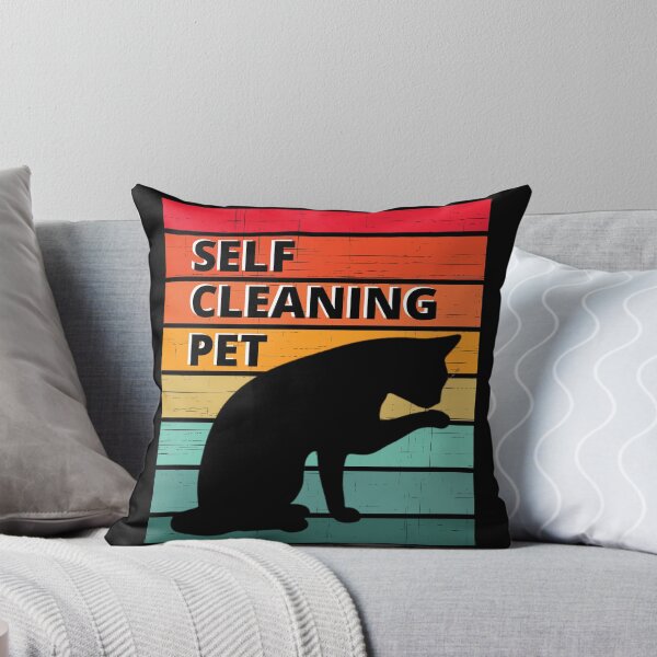 Item preview, Self Cleaning Cat Design designed and sold by BeaQueen.