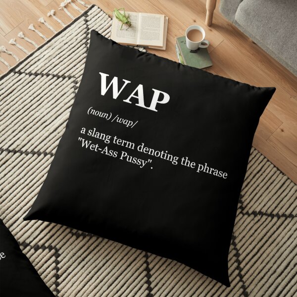 Dictionary Funny Definition of WAP Floor Pillow