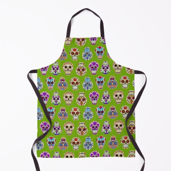 Item preview, Sugar Skulls on Green designed and sold by Salt & Keep.