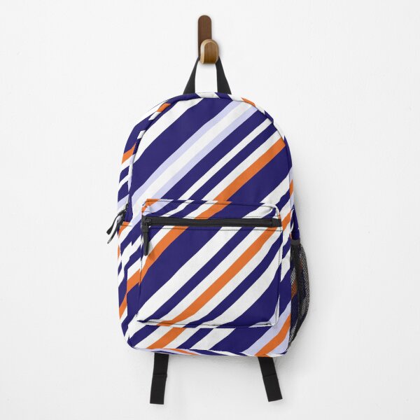 Item preview, Orange and Navy Slash Stripe designed and sold by Moyanana.