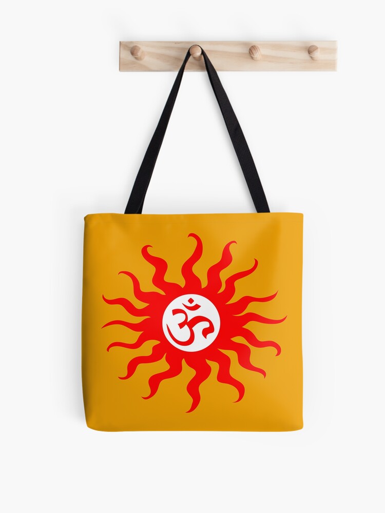 ohm mantra om yoga indian symbol sun Sticker for Sale by huggymauve