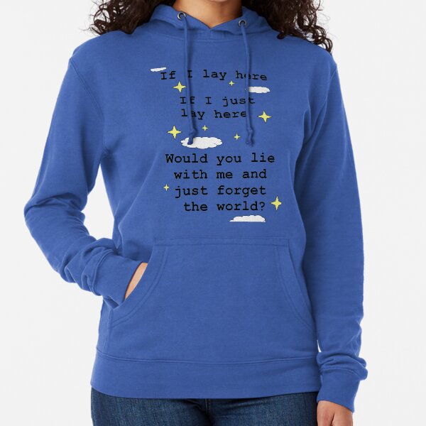 Chasing Cars Quote Lightweight Hoodie