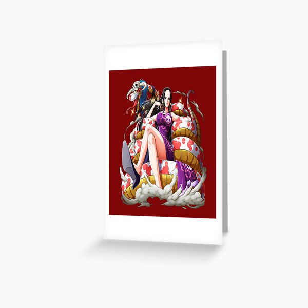 One Piece Monkey D Luffy And Boa Hancock Greeting Card by Boby Martin