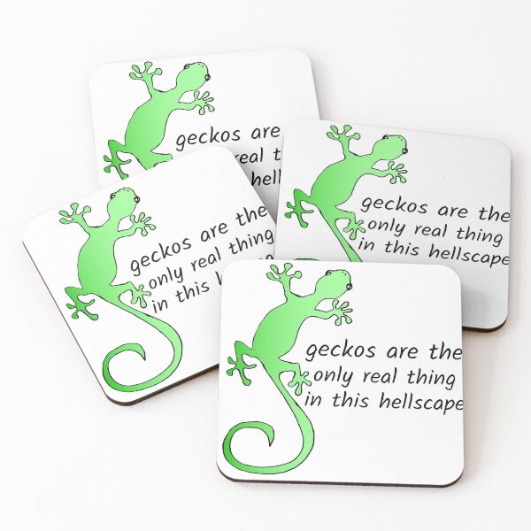 Item preview, geckos are the only real thing in this hellscape designed and sold by Wendalka --.