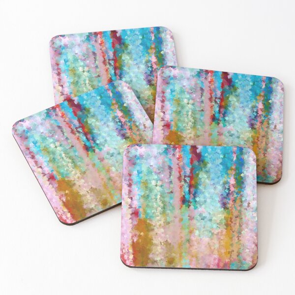 Item preview, Dreamy multicoloured  cubist abstract designed and sold by stevepaint.