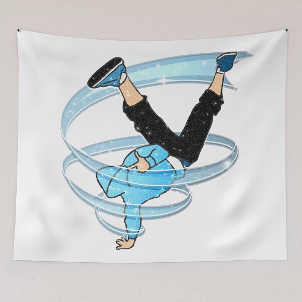Item preview, Blue Street Dancer Neon Spiral Modern Dance Hip Hop Flying designed and sold by Jolly-Yosei.