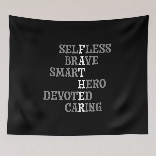 Item preview, Mens FATHER SELFLESS BRAVE SMART HERO DEVOTED Caring Dad design designed and sold by nikkidawn74.