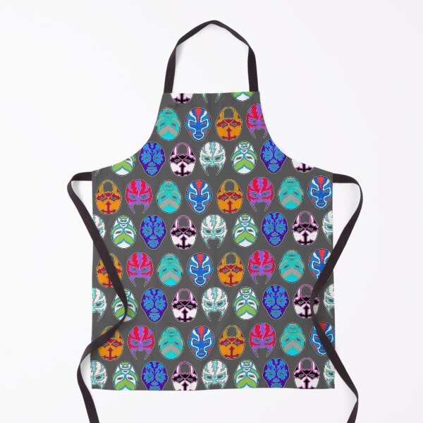 Item preview, luchador masks on gray designed and sold by Salt & Keep.