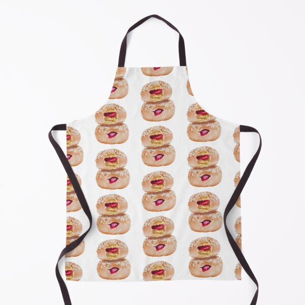 Item preview, Jelly donut watercolour illustration (white background) designed and sold by tifft.