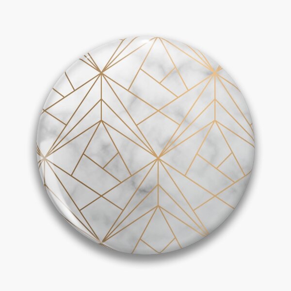 Item preview, Geometric Gold Pattern on Marble Texture designed and sold by Vic Torys ☆.