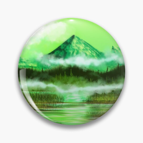 Item preview, The Mighty Green Mountain with Fields of Grass designed and sold by SereneAmity.