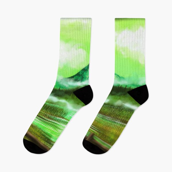 Item preview, The Mighty Green Mountain with Fields of Grass designed and sold by SereneAmity.