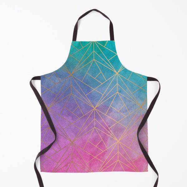 Item preview, Watercolor Geometric Gold Pattern Art designed and sold by Vic Torys ☆.