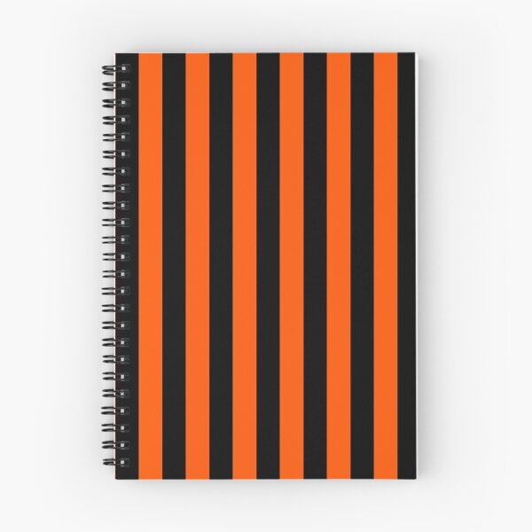 Item preview, Black and Orange Wide Vertical Stripes designed and sold by Bumblefuzzies.