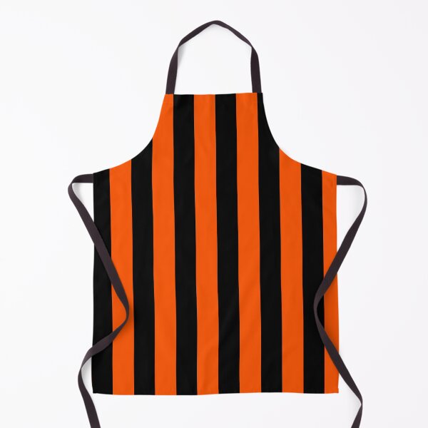 Item preview, Black and Orange Wide Vertical Stripes designed and sold by Bumblefuzzies.
