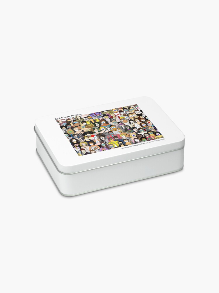 Alternate view of Face Mask Detour Party Jigsaw Puzzle