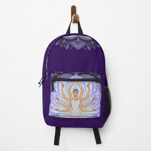 Item preview, Violet Mandala Woman with Lotus Arms designed and sold by MandalaSoul.