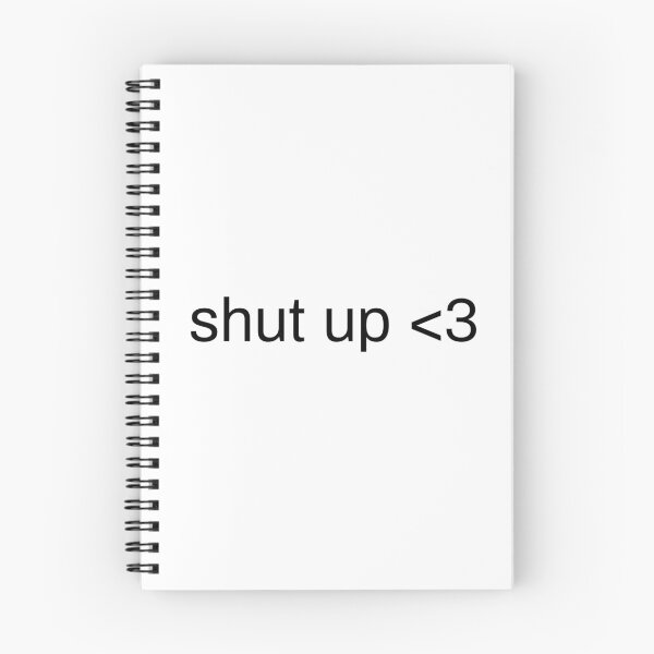 Item preview, 'shut up' w/ heart designed and sold by Ginial.