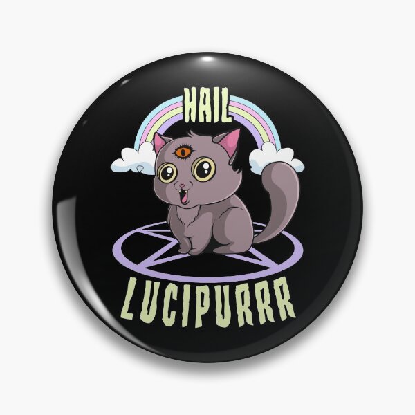 Item preview, Cute Satanic Hail Lucipurr Rainbow Kitty Goth designed and sold by perfectpresents.
