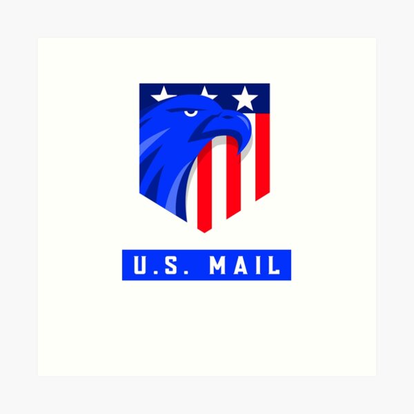 U S Mail Old Logo Art Print By Jmirvish Redbubble