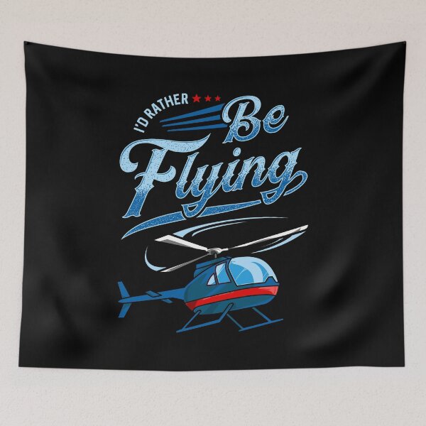 Item preview, I'd Rather Be Flying Retro Helicopter Pilot designed and sold by perfectpresents.