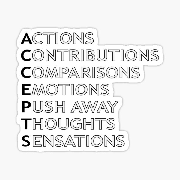 ACCEPTS DBT Skill Sticker