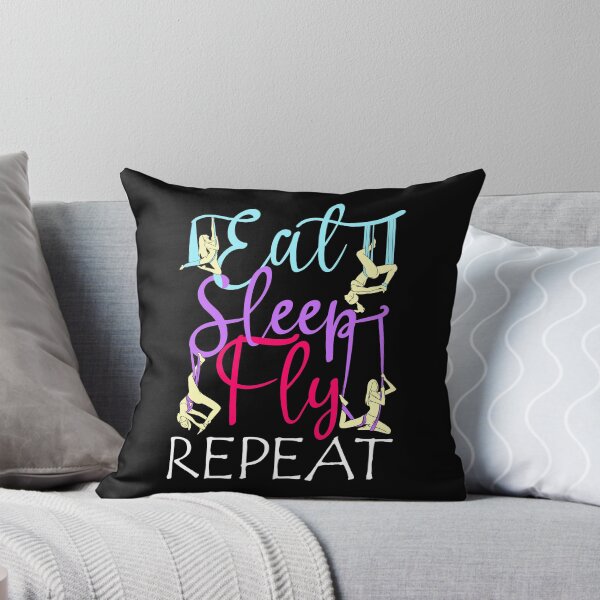 Item preview, Eat Sleep Fly Repeat Aerial Yoga Silks designed and sold by perfectpresents.