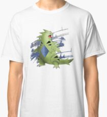 Tyranitar with Blue Rocky Scratches Classic T-Shirt