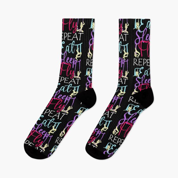 Item preview, Eat Sleep Fly Repeat Aerial Yoga Silks designed and sold by perfectpresents.