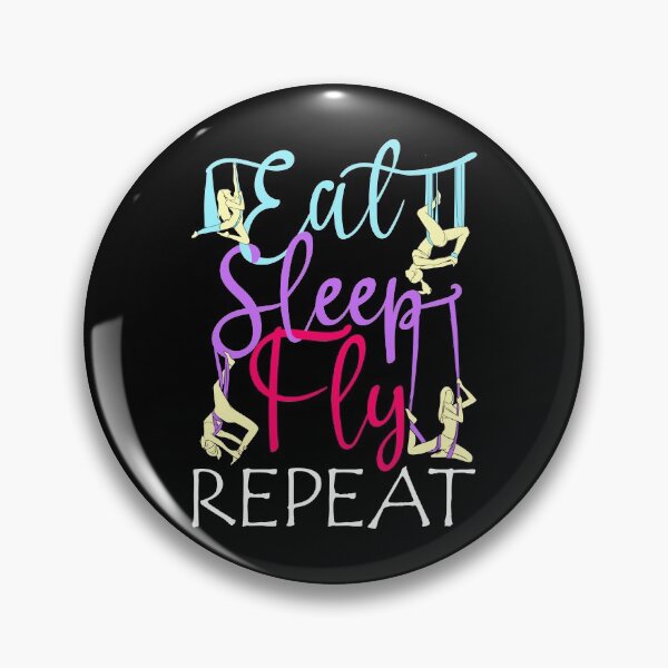 Item preview, Eat Sleep Fly Repeat Aerial Yoga Silks designed and sold by perfectpresents.