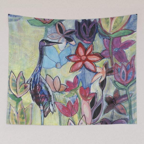 Item preview, Mixed Media Heron designed and sold by LillianConnelly.