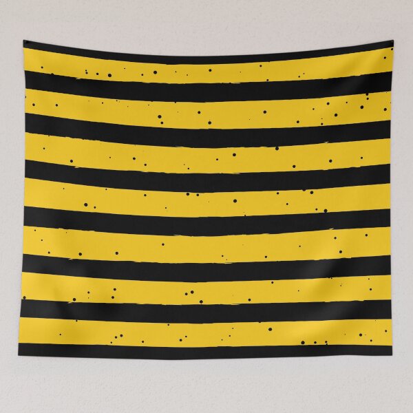 Item preview, Black Yellow Vintage Stripes Pattern designed and sold by Vic Torys ☆.