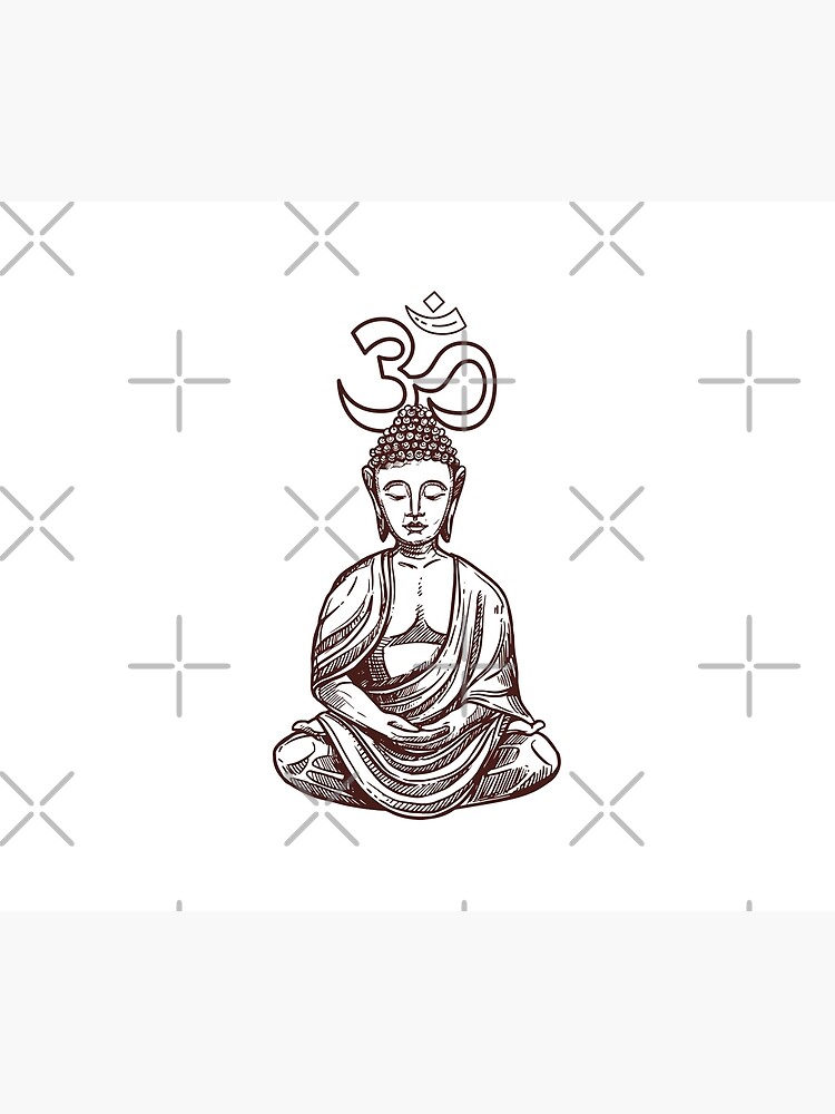 Gautama Buddha Sitting Meditation Lotus Pose Stock Illustration - Download  Image Now - Activity, Balance, Black And White - iStock