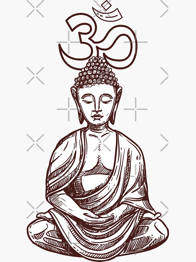 Black Budda Buddhist Vector Images (65)